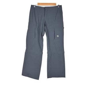 Mountain Hardware Yuma Women’s Grey Convertible Hiking Pants Outdoors SZ 6